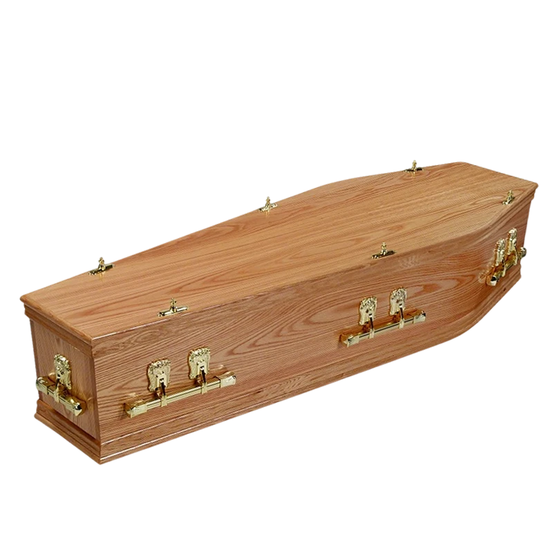 UK Style Adult Oak Wood Coffin manufacturers