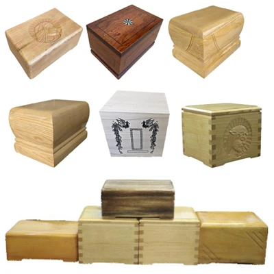 Handgemaachte Holz Urn Kollektioun